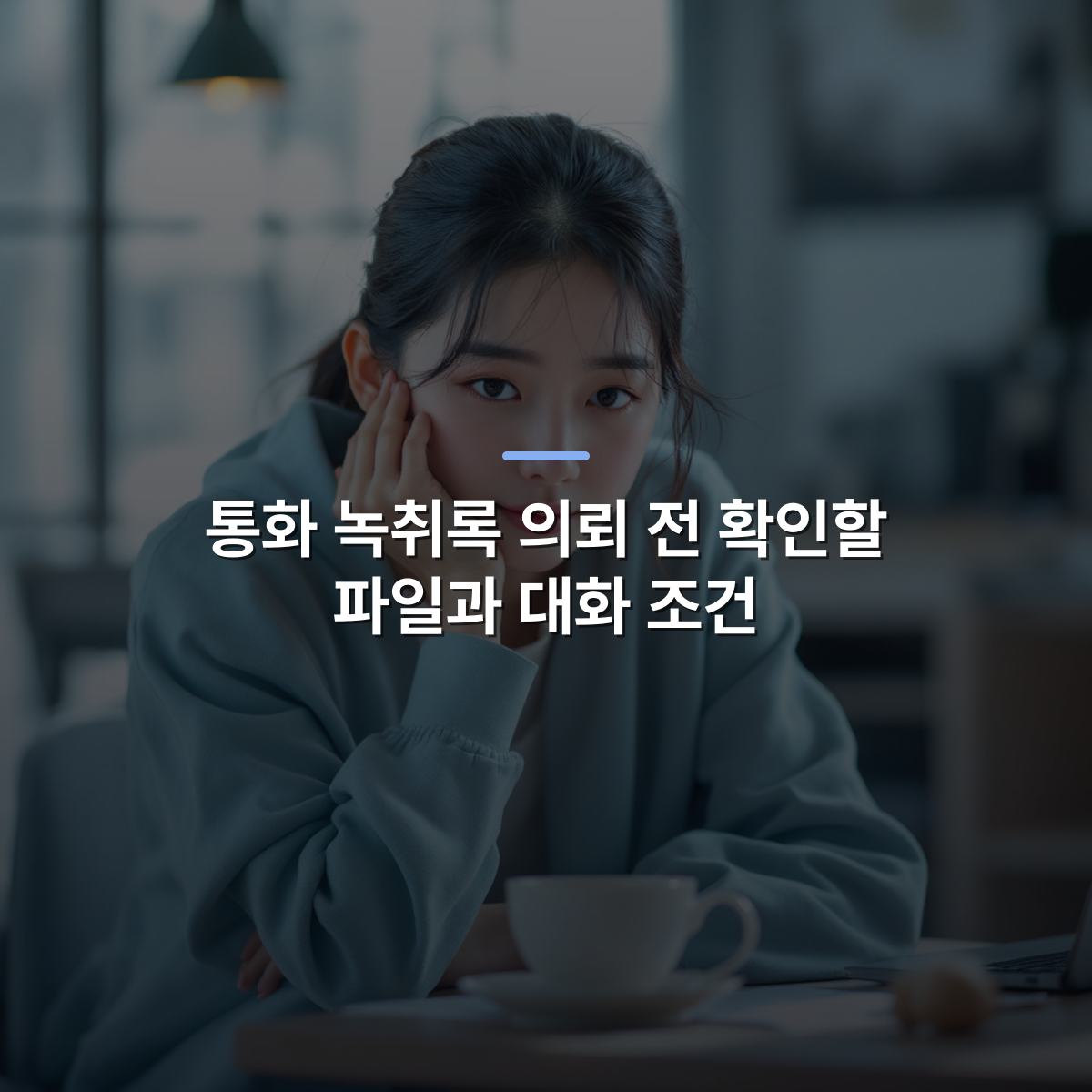 통화 녹취록 의뢰 전 확인할 파일과 대화 조건